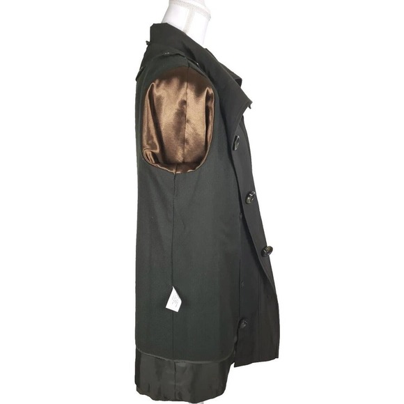 Gallery ~Woman Size M~ Chocolate/Brown Trench Coat All Season Button-Up, Lining - Picture 6 of 14